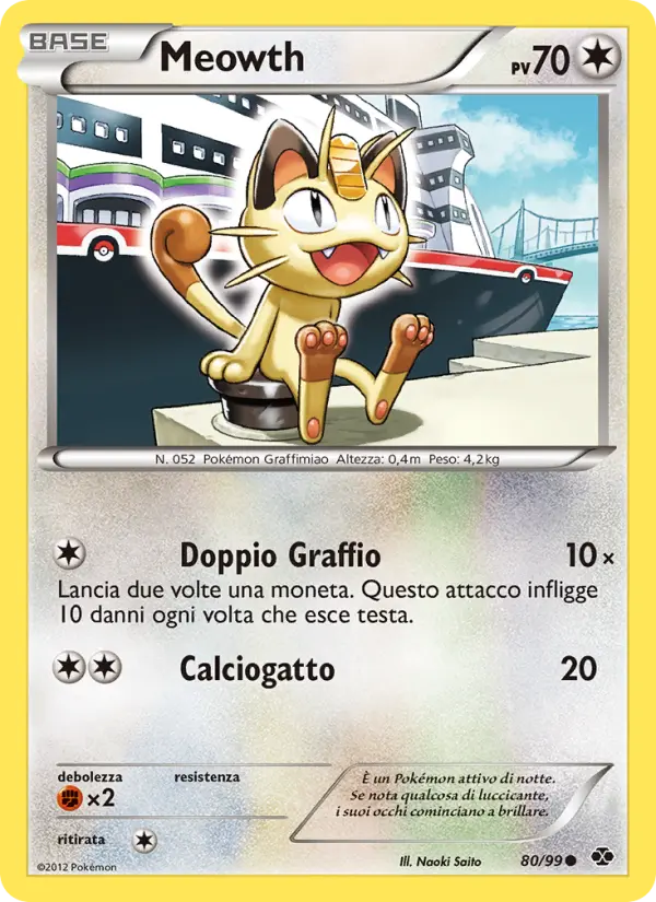 Meowth #80 — Destini Futuri (Reverse Holo)