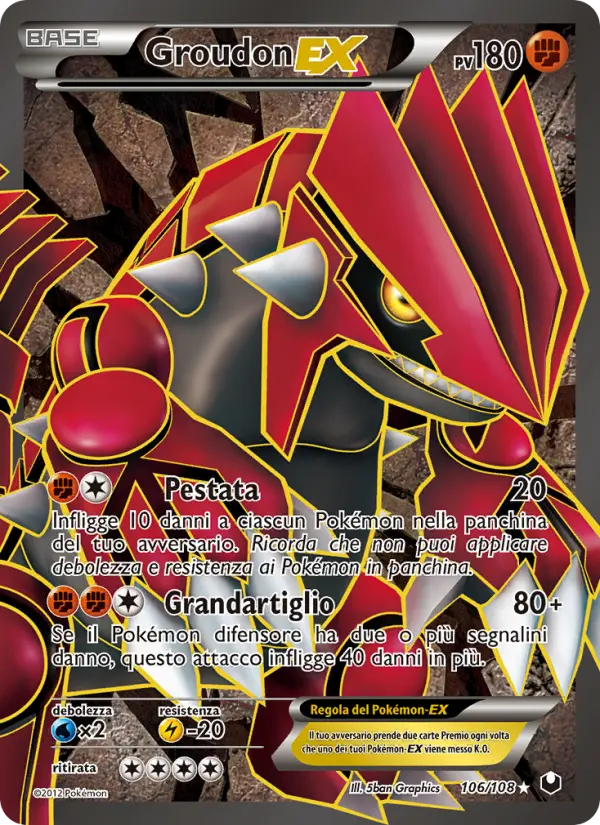 Groudon ex #106