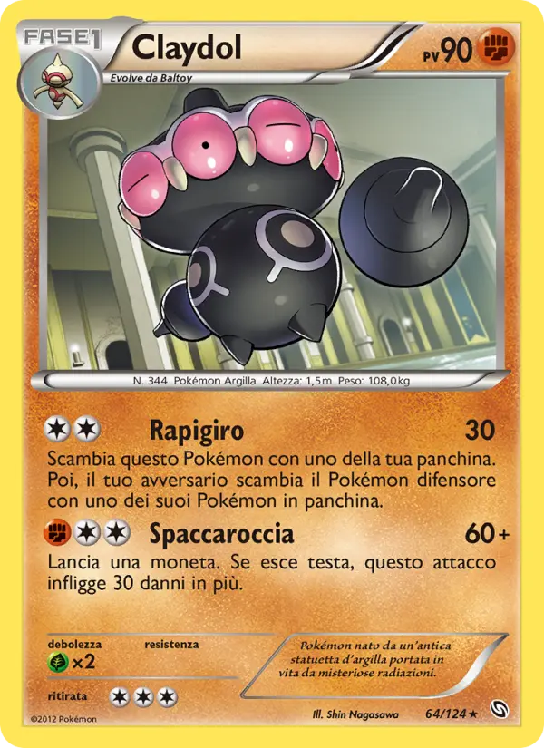 Claydol #64 — Stirpe dei Draghi