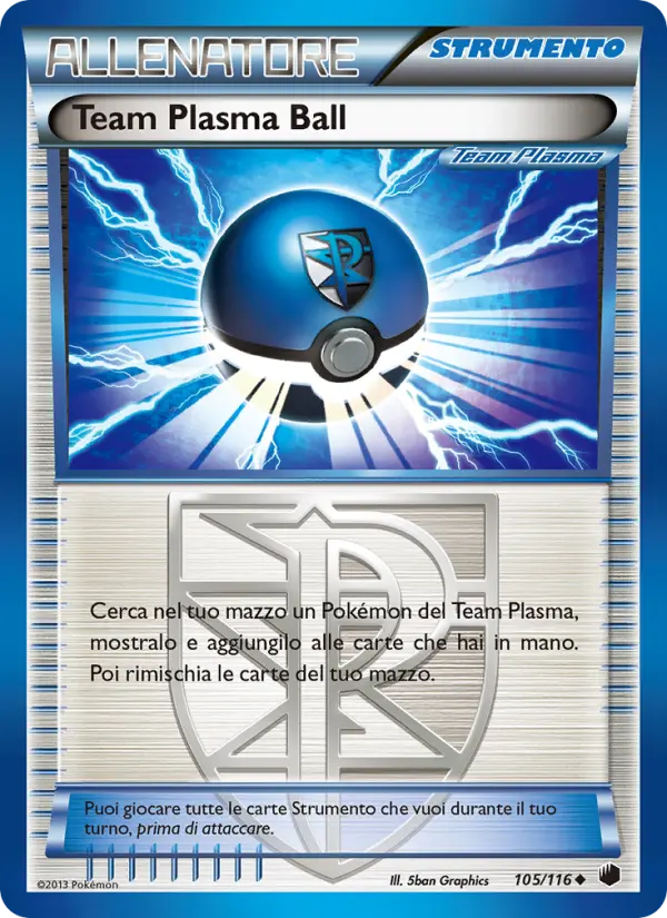 Team Plasma Ball #105 — Glaciazione Plasma (Reverse Holo)