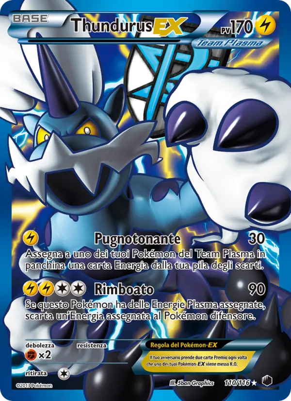Thundurus-EX #110 — Glaciazione Plasma