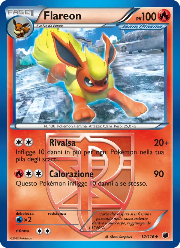 Flareon #12 — Glaciazione Plasma (Reverse Holo)