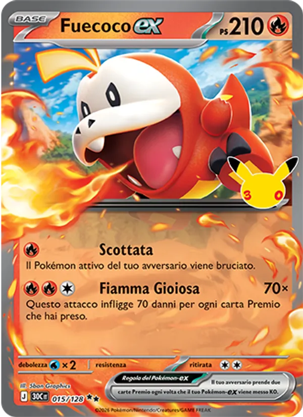 Fuecoco ex #015 — 30° Anniversario