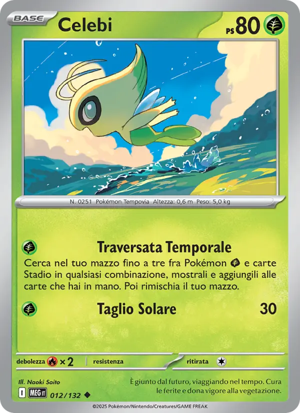 Celebi #012 — Megaevoluzione (Reverse Holo)