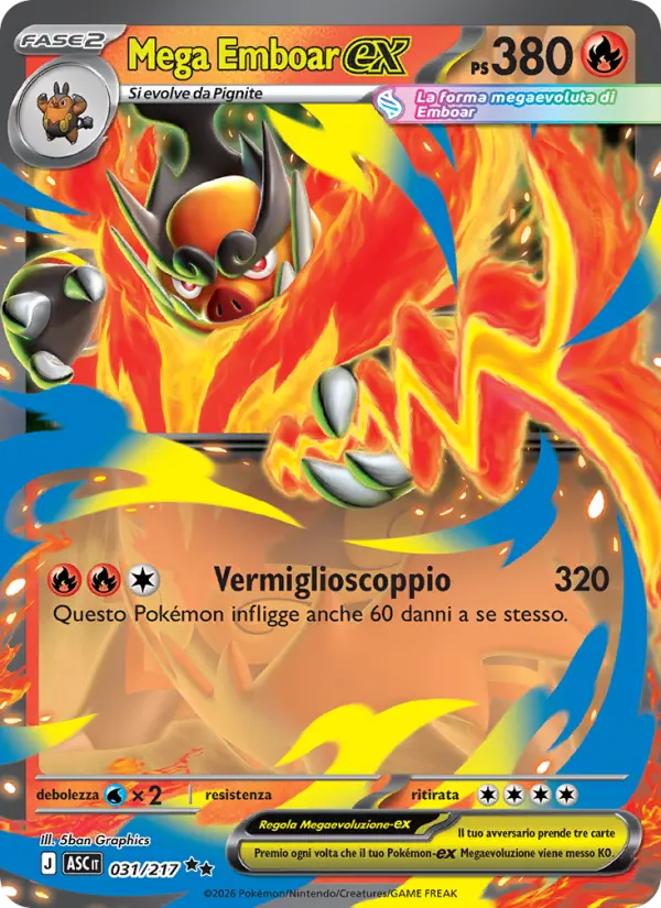 Mega Emboar ex #031