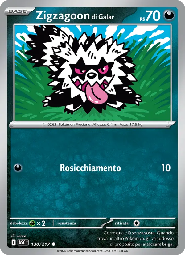 Zigzagoon di Galar #130