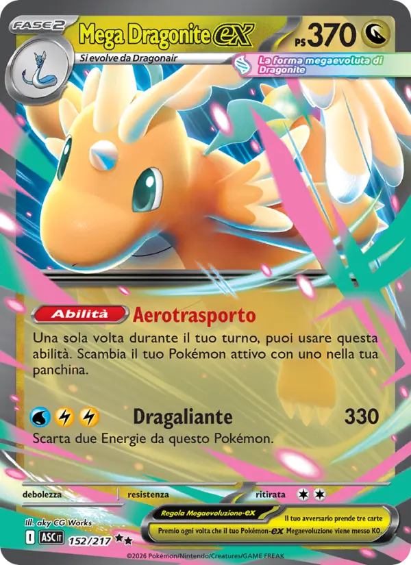 Mega Dragonite ex #152 — Ascesa Eroica