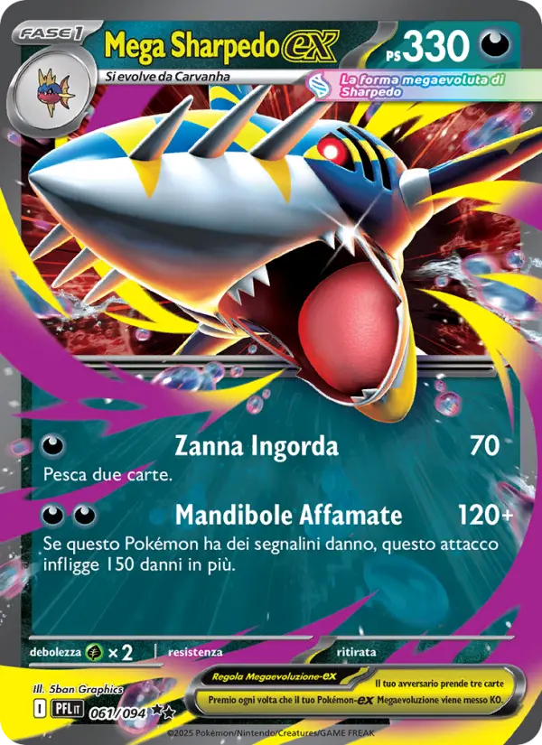 Mega Sharpedo ex #061