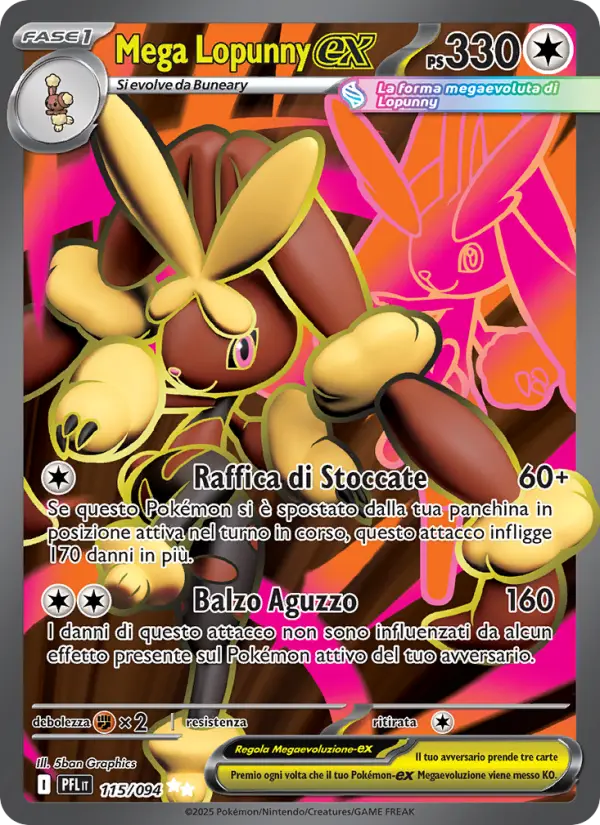 Mega Lopunny ex #115
