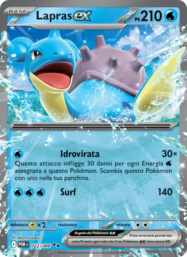 Lapras ex #022