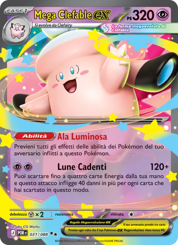 Mega Clefable ex #031