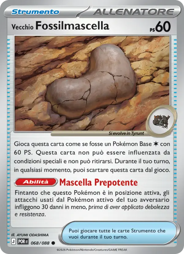 Vecchio Fossilmascella #068 — Equilibrio Perfetto