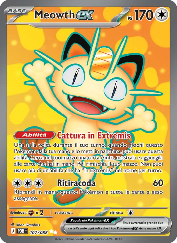 Meowth ex #107