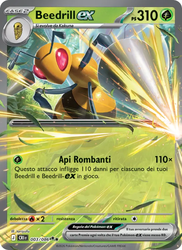 Beedrill ex #003