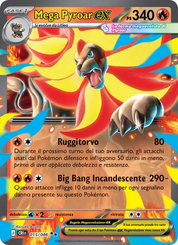 Mega Pyroar ex #015
