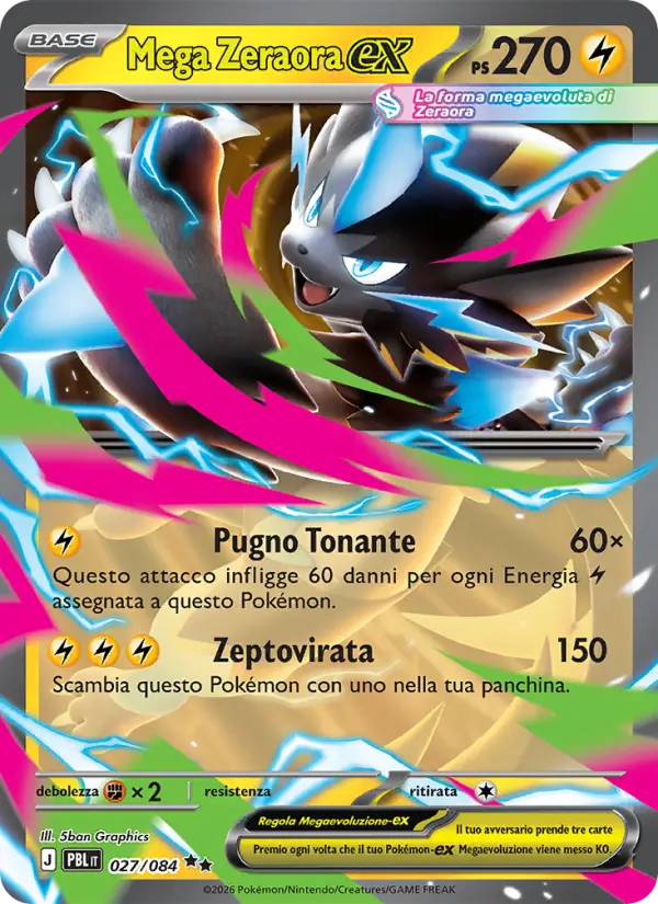 Mega Zeraora ex #027