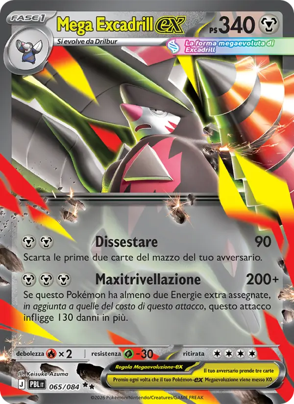 Mega Excadrill ex #065