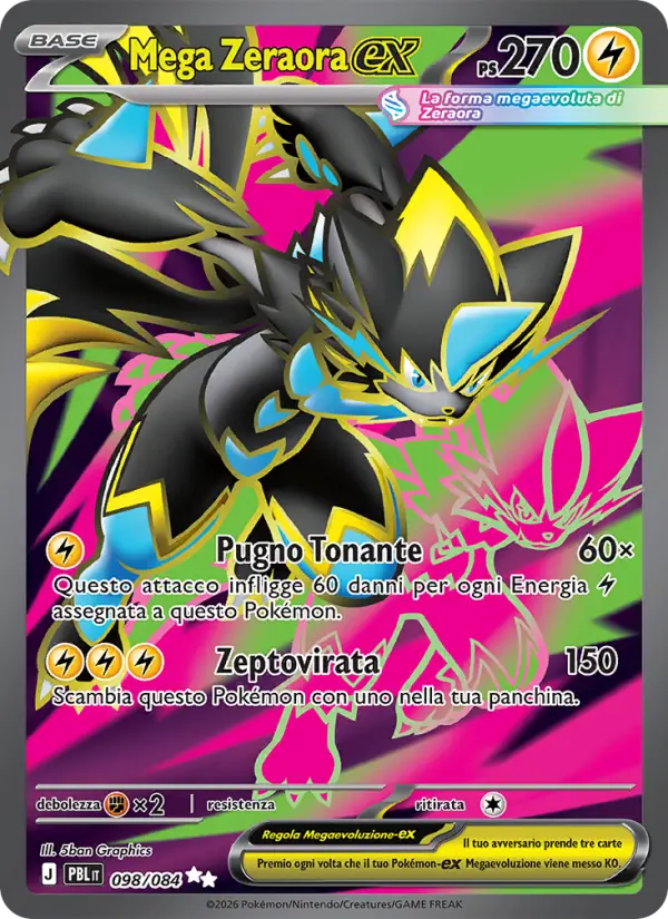 Mega Zeraora ex #098