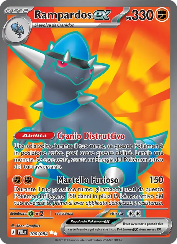 Rampardos ex #100