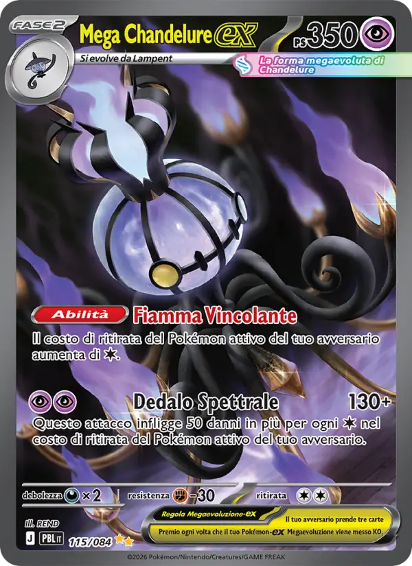Mega Chandelure ex #115