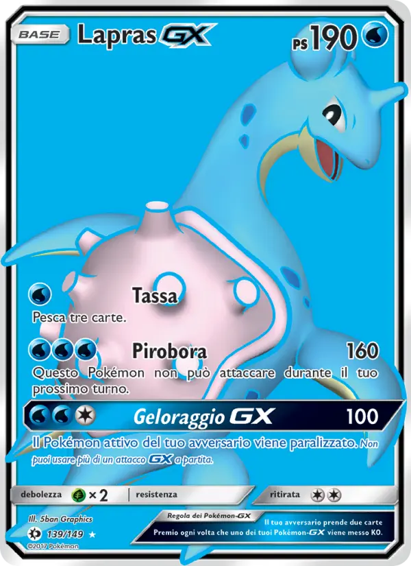 Lapras GX #139 — Sole e Luna