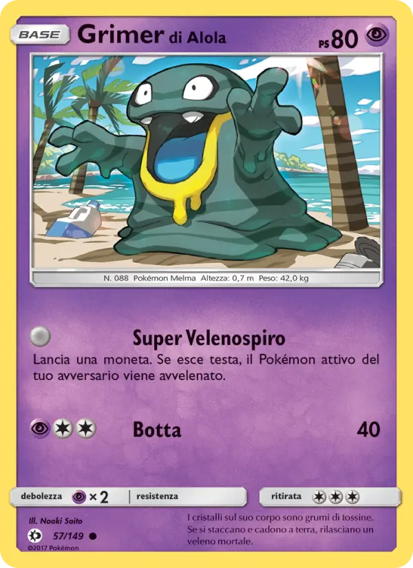 Grimer di Alola #57 — Sole e Luna