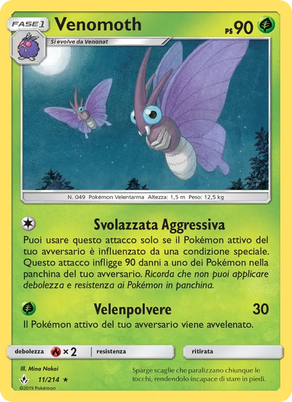 Venomoth #11 — Legami Inossidabili (Reverse Holo)