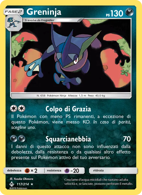 Greninja #117 — Legami Inossidabili (Reverse Holo)