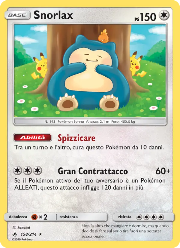 Snorlax #158 — Legami Inossidabili