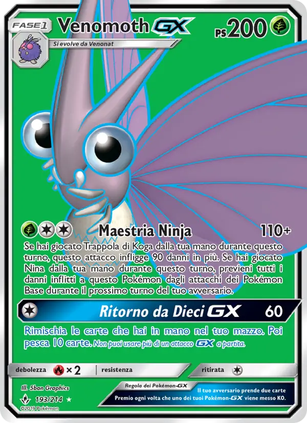 Venomoth GX #193