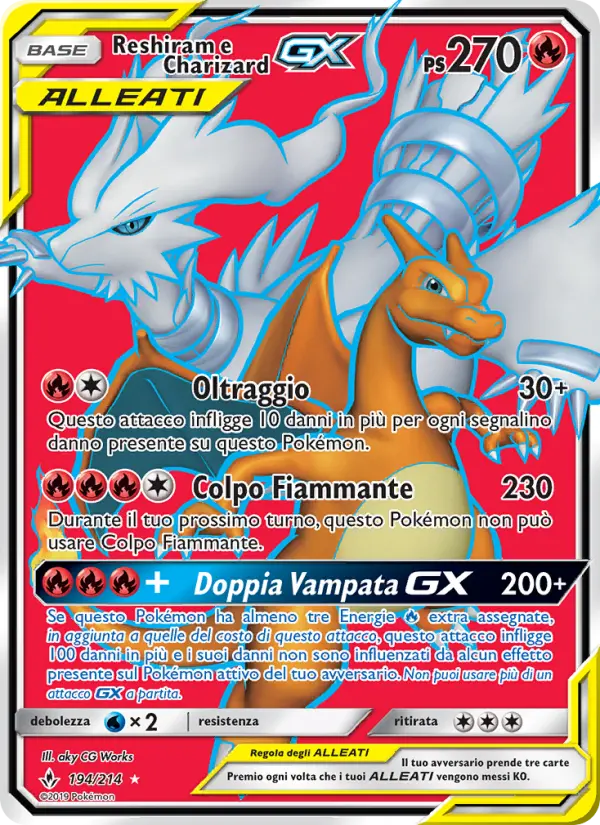 Reshiram e Charizard GX #194