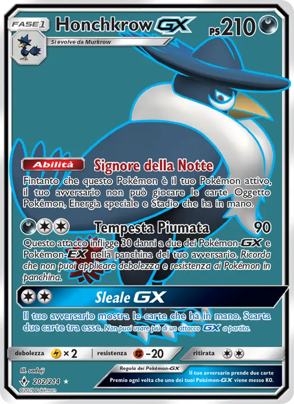 Honchkrow GX #202 — Legami Inossidabili