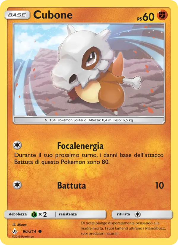 Cubone #90 — Legami Inossidabili (Reverse Holo)