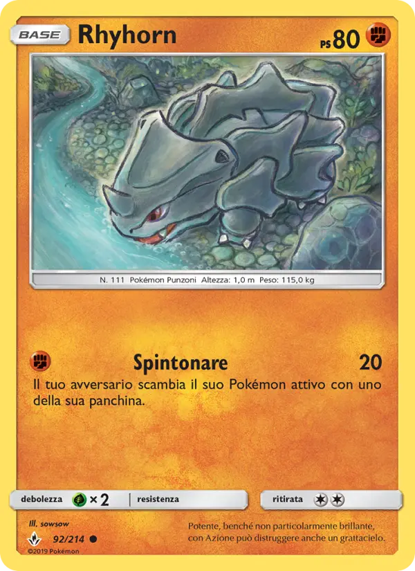 Rhyhorn #92 — Legami Inossidabili