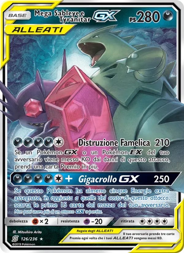 Mega Sableye e Tyranitar GX #126