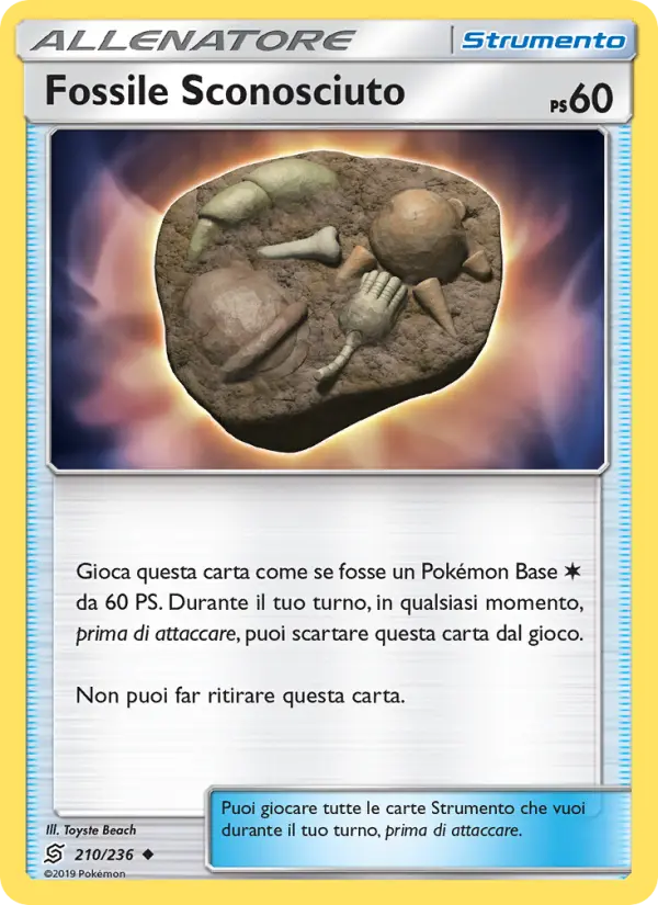 Fossile Sconosciuto #210 — Sintonia Mentale (Reverse Holo)