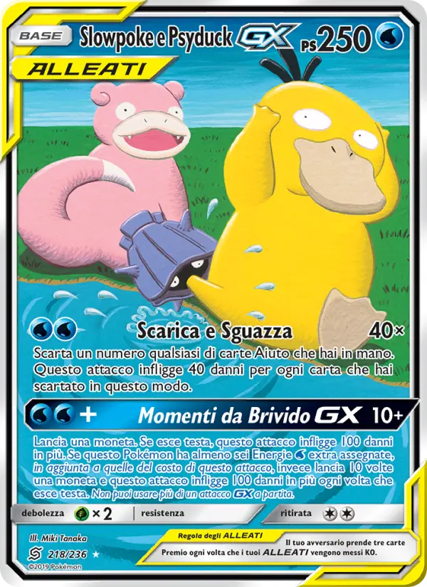 Slowpoke e Psyduck GX #218