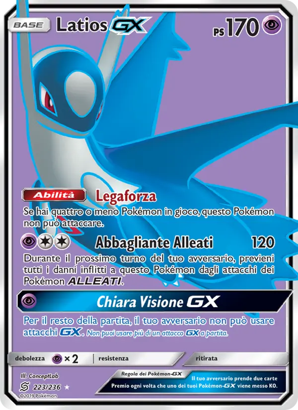 Latios GX #223 — Sintonia Mentale