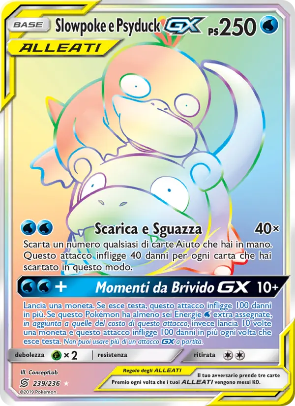 Slowpoke e Psyduck GX #239