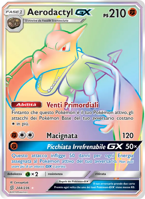 Aerodactyl GX #244