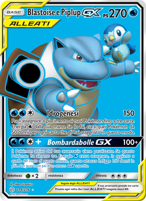 Blastoise e Piplup GX #214