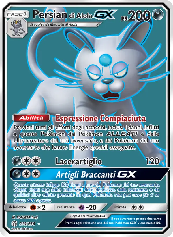 Persian di Alola GX #219 — Eclissi Cosmica