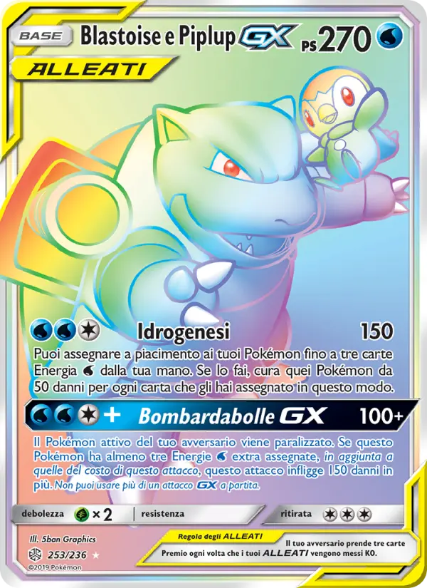 Blastoise e Piplup GX #253
