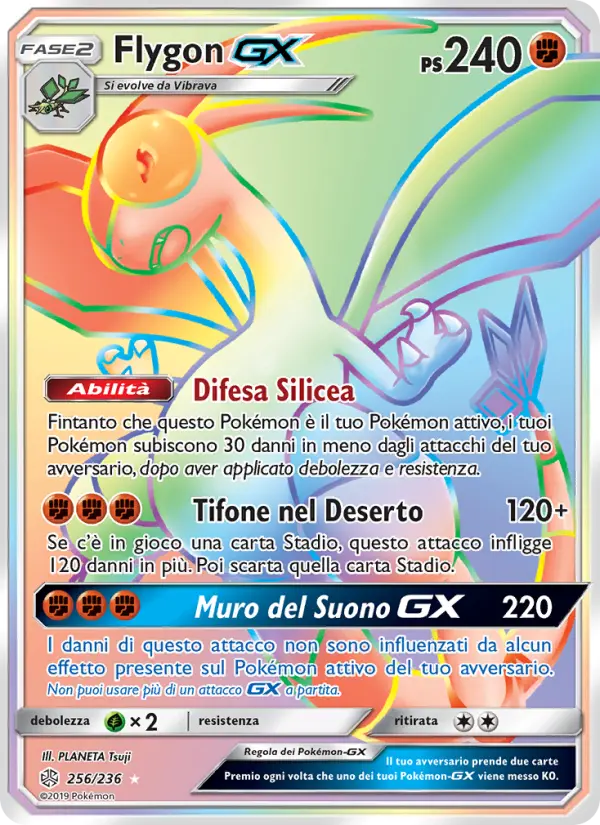 Flygon GX #256 — Eclissi Cosmica