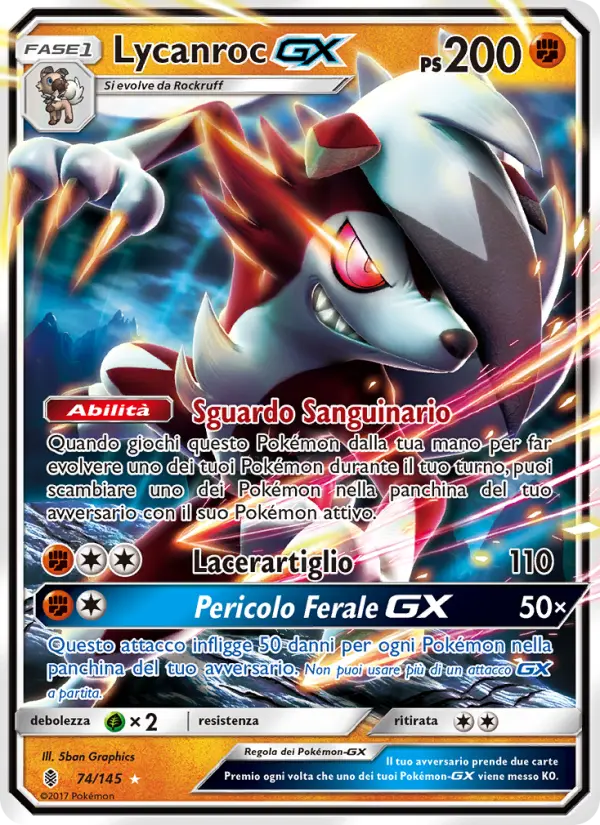 Lycanroc GX #74