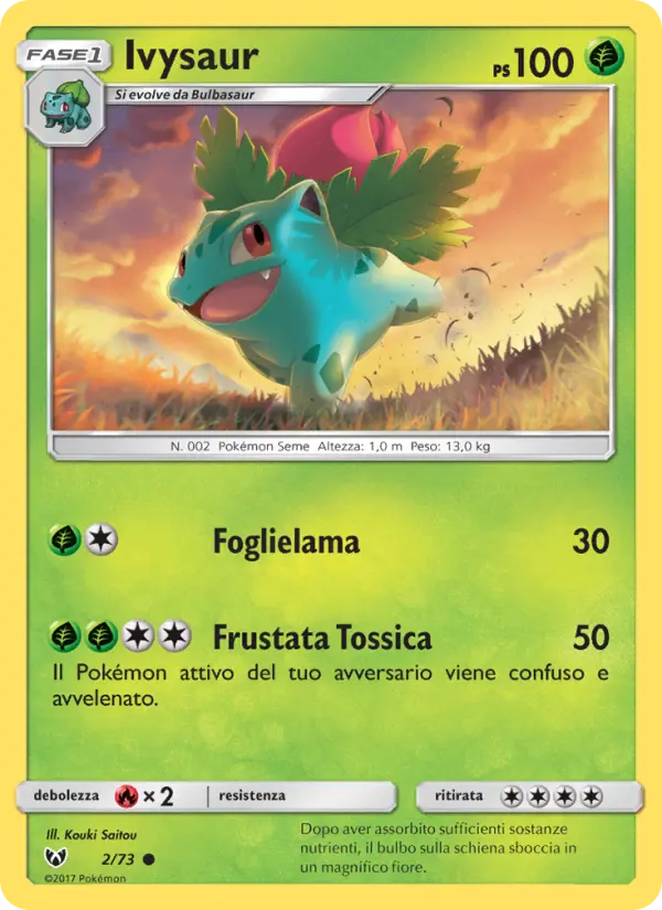 Ivysaur #2 — Leggende Iridescenti (Reverse Holo)