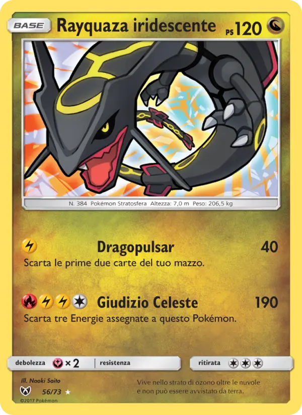 Rayquaza iridescente #56 — Leggende Iridescenti