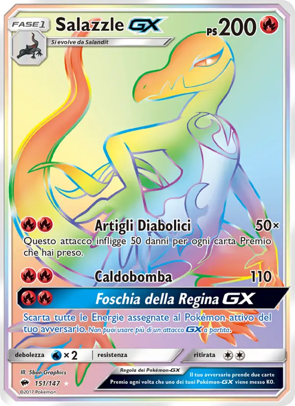 Salazzle GX #151 — Ombre Infuocate
