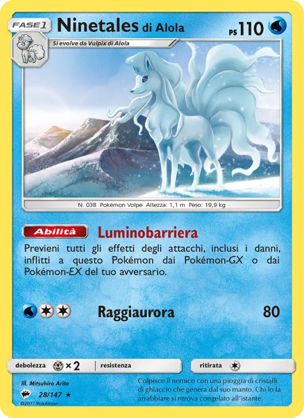 Ninetales di Alola #28