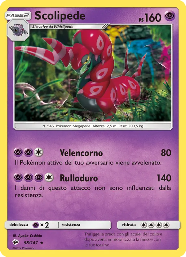 Scolipede #58 — Ombre Infuocate (Reverse Holo)